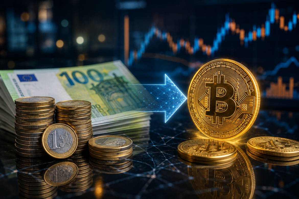 Обмін євро (EUR) на Bitcoin (BTC)